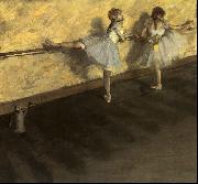 Edgar Degas, Dancers Practicing at the Barre
